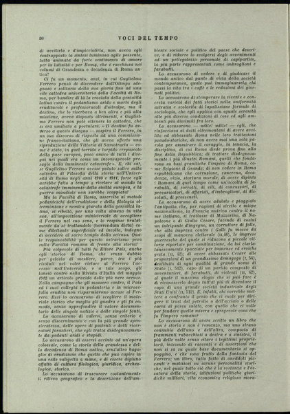 Voci del tempo : rassegna contemporanea politica e finanziaria e rivista delle riviste